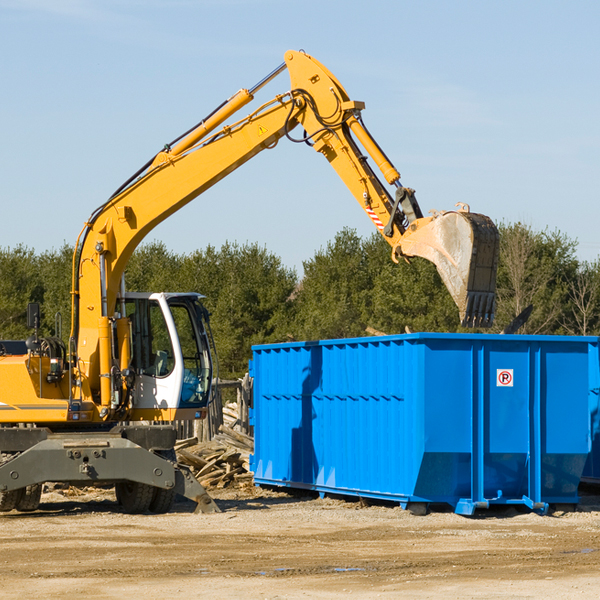 what are the rental fees for a residential dumpster in Mount Zion